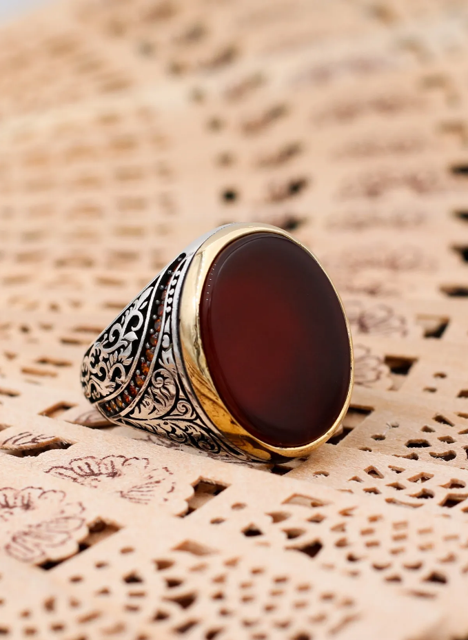 Akik Taşlı Yüzükler