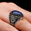 Lapis Lazuli Taşlı Gümüş Yüzük