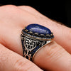 Lapis Lazuli Taşlı Gümüş Yüzük
