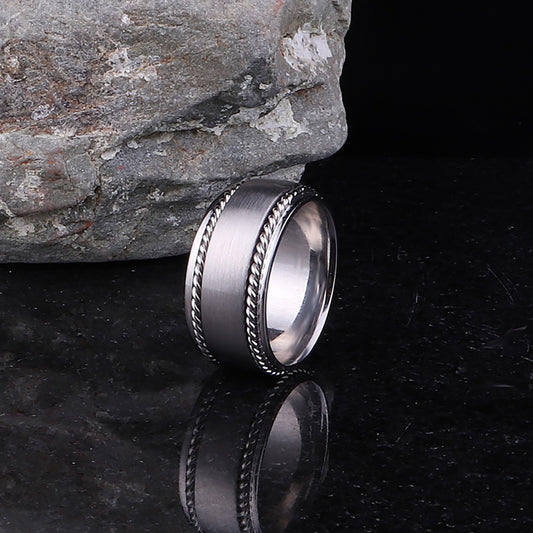 Anti-Stres Gümüş Alyans