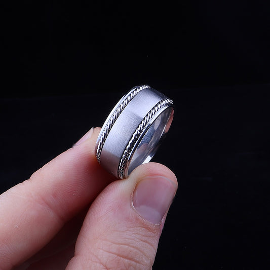 Anti-Stres Gümüş Alyans