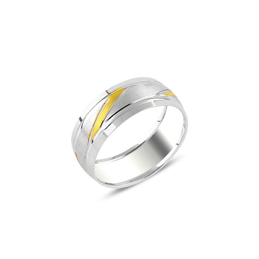 Altın Kaplama Gümüş Alyans